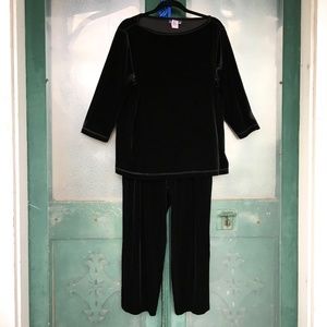 Velour Pullover and Pants